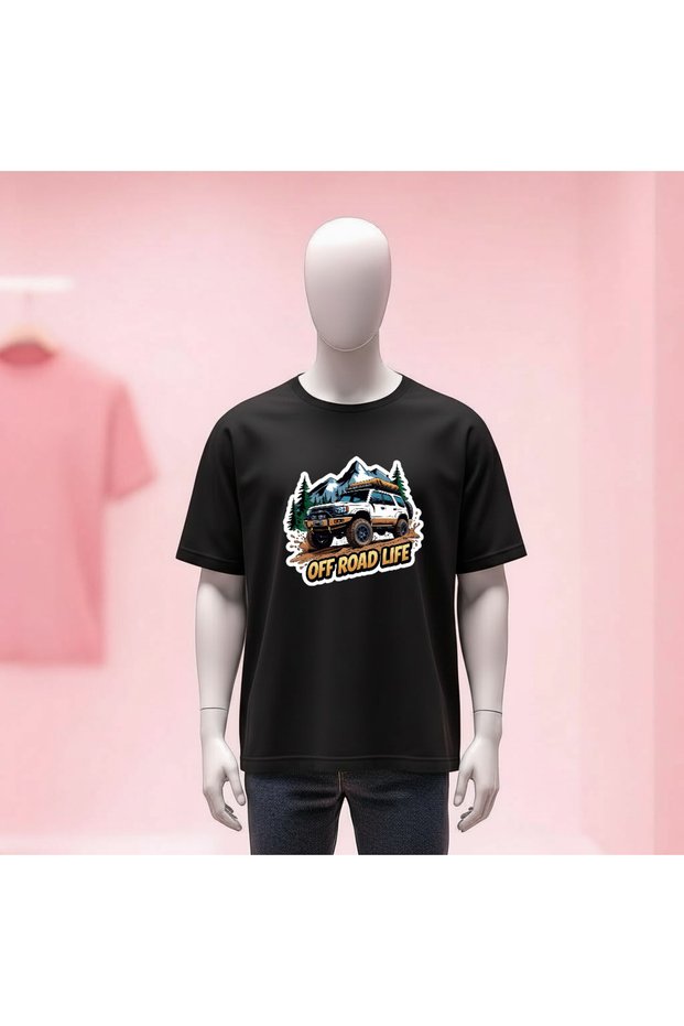 Printed Crew Neck Wide Fit Unisex Tshirt