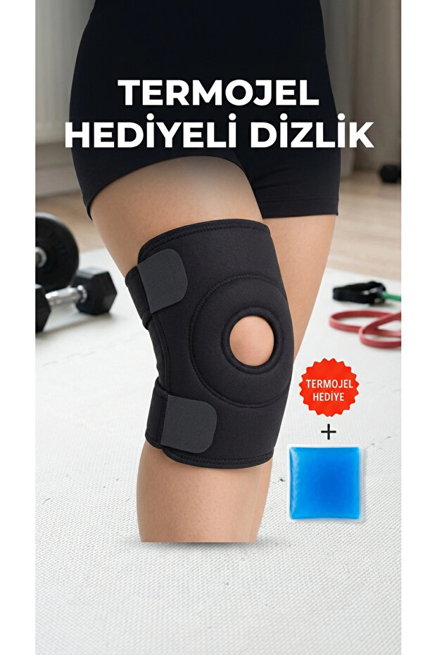 Supported Knee Brace for Cross-Linked Meniscus Pain, Sports Knee Brace with Thermogel, Gift Included