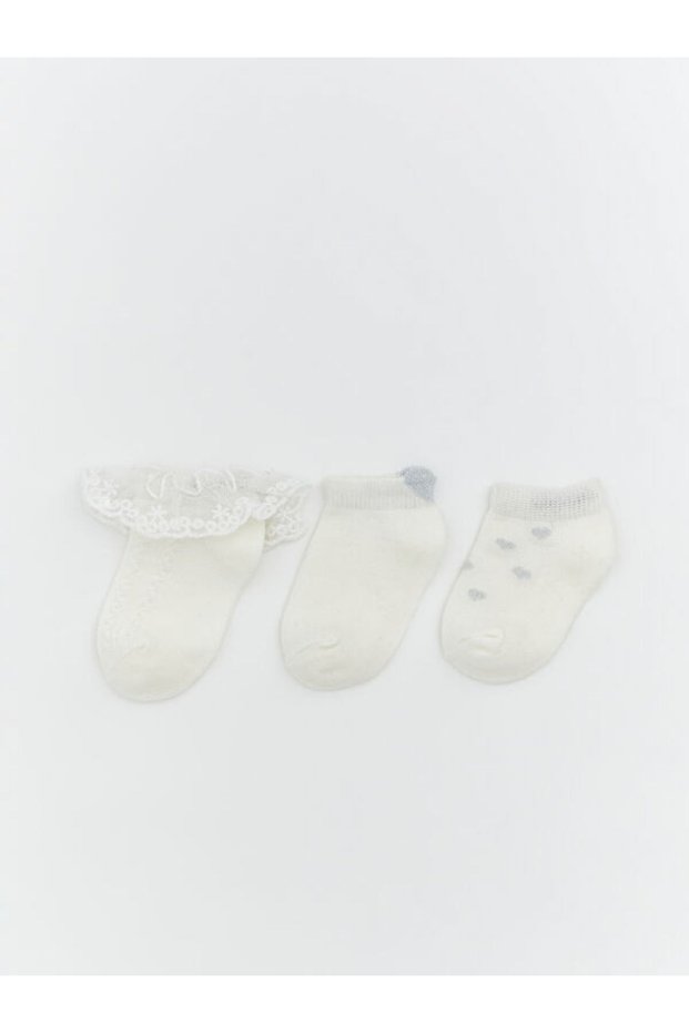 Timeless Clothing & Timeless Choices Baby Girl Booties Socks 3-Piece Set