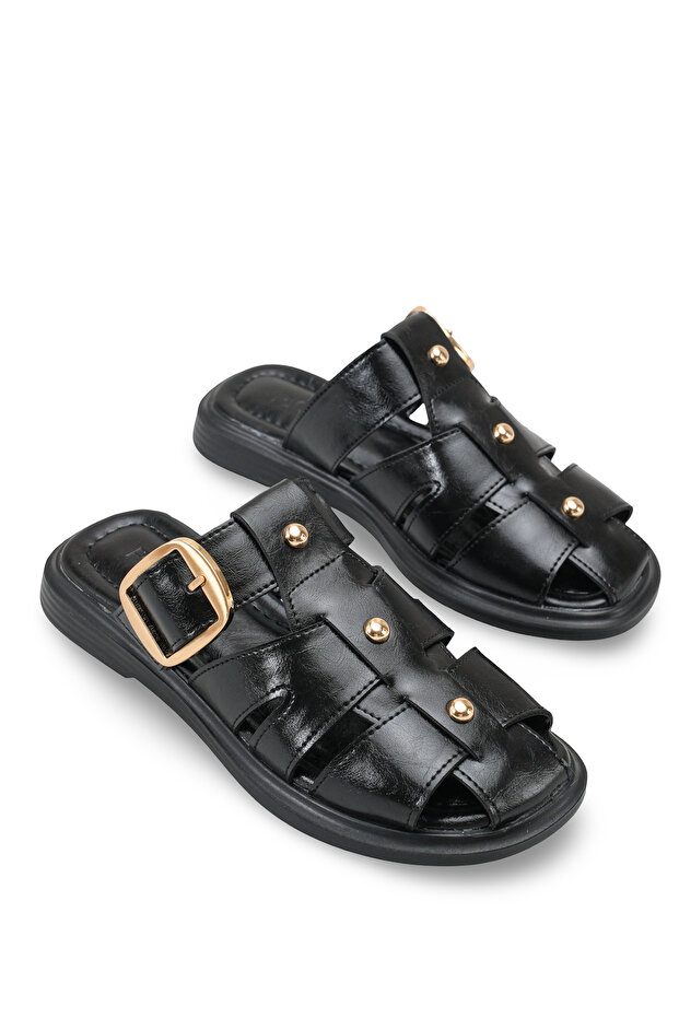 Vesper Sia Women's Slippers 0012282 Black Rustic