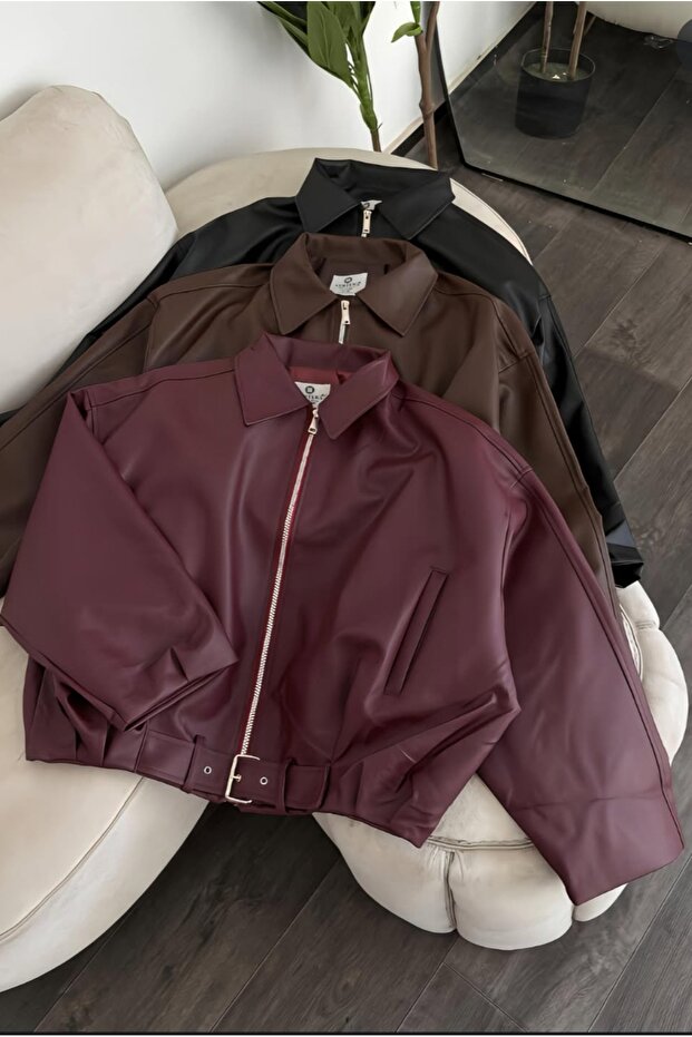 Deri bomber Ceket - 2