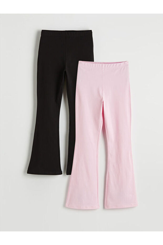 Timeless Clothing & Timeless Choices Girls' Leggings with Drawstring Waist Flared 2-Piece Set
