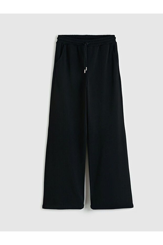 Women's Wide Leg Sweatpants with Elastic Waist