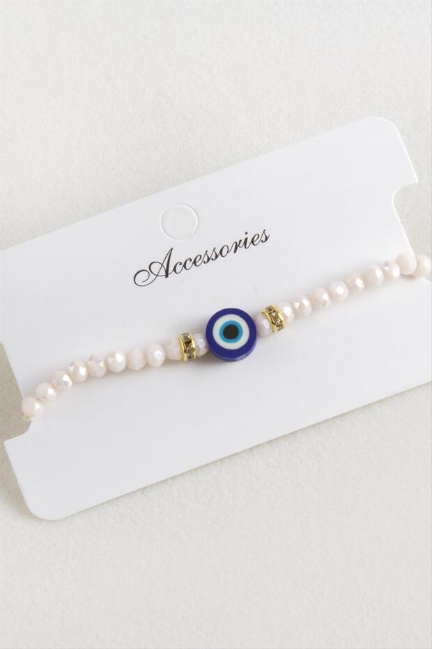 Nazar Crystal Macrame Rope Bracelet