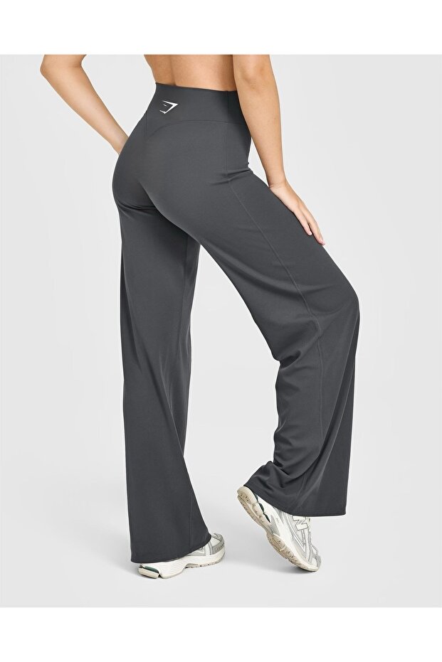 Gym dfyne straight Bottom Flare Push-up wide-leg leggings