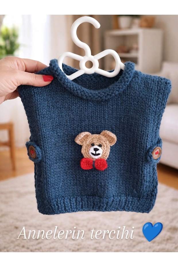 %100 El Dokuma Süveter - 3