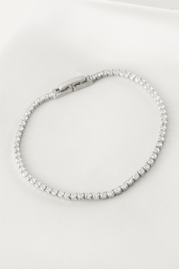 Zircon Stone Waterway Bracelet 4 mm