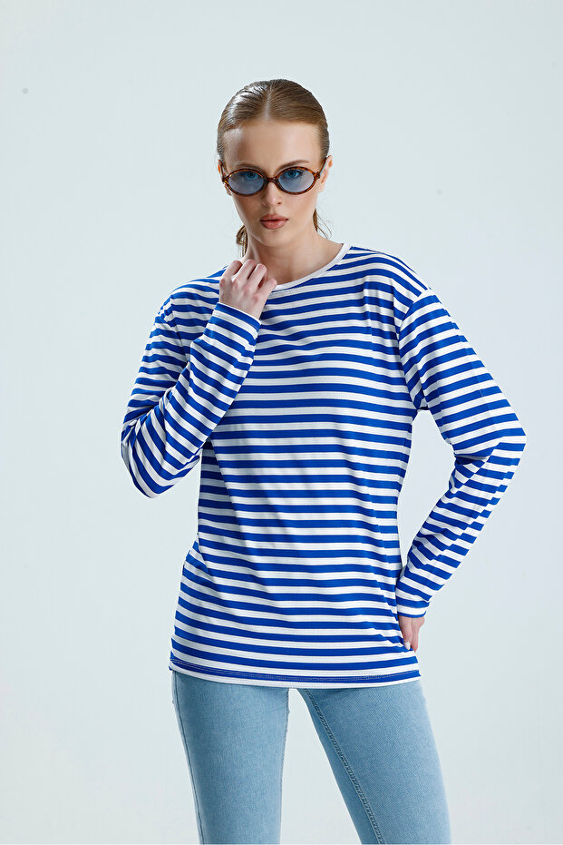 Women's Striped Long Sleeve T-Shirt