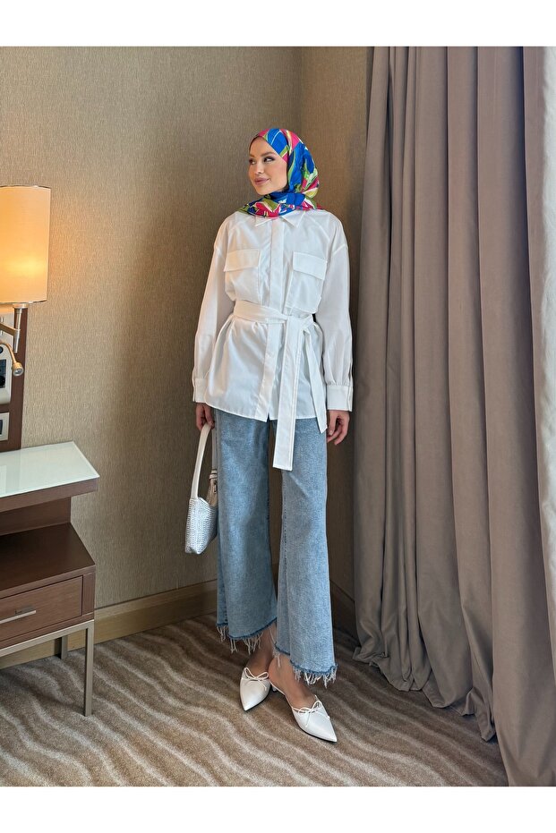bağlamalı gömlek - 6