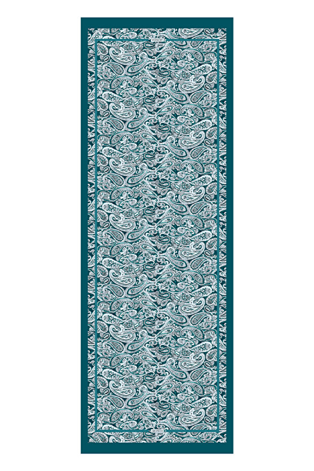شال أخضر 70X200 نقي الملمس