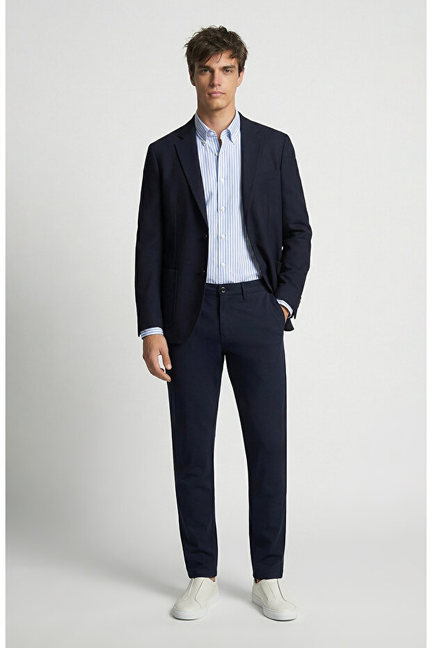 Siyah Jakarlı Örme Ceket - 1