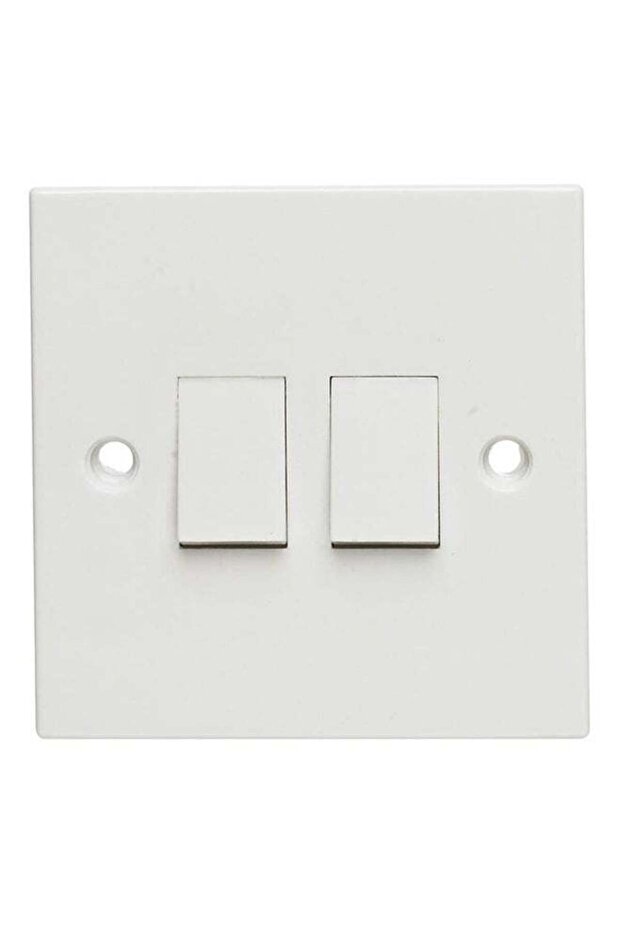 13A 2-Gang Switch Socket White - 1