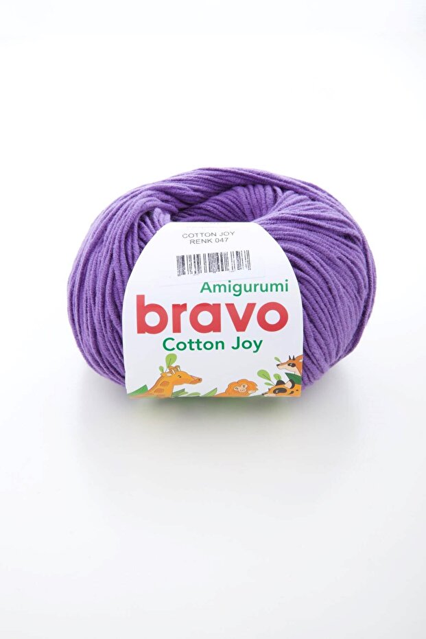 Cotton Joy - Purple 47 Amigurumi Yarn Knitting Yarn 50Gr 165m