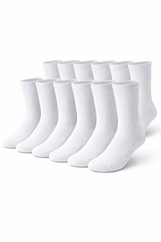 12 Pairs of Tennis Socks, Cotton Comfortable Pairs
