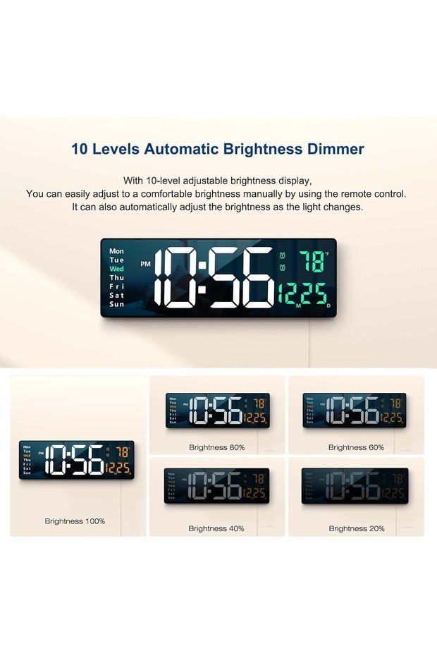 ساعة حائط رقمية - 2