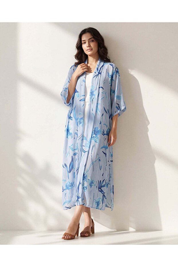 Women Casual Long Sleeve Kimono