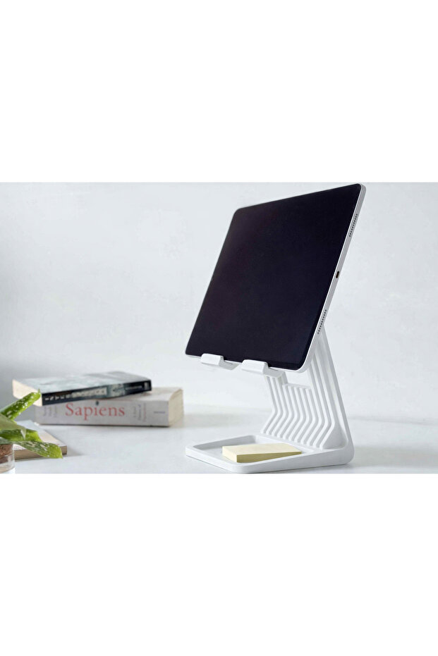 iPad Tablet Stand Yükseltici BEYAZ - 3