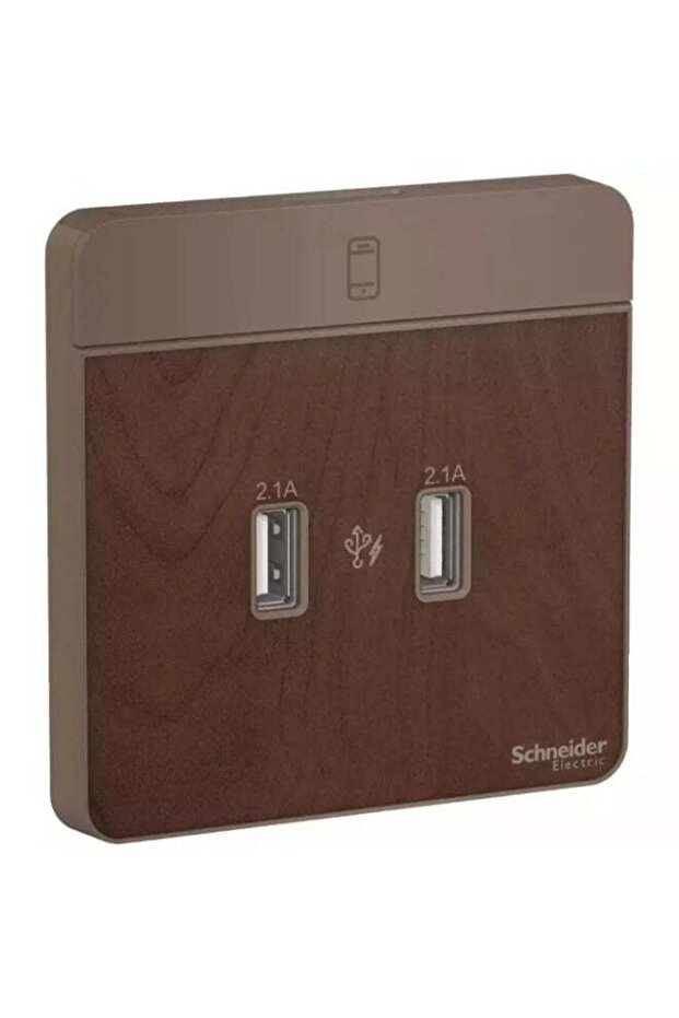 AvatarOn, USB charger, 2 type A, 2.1 A, Wood