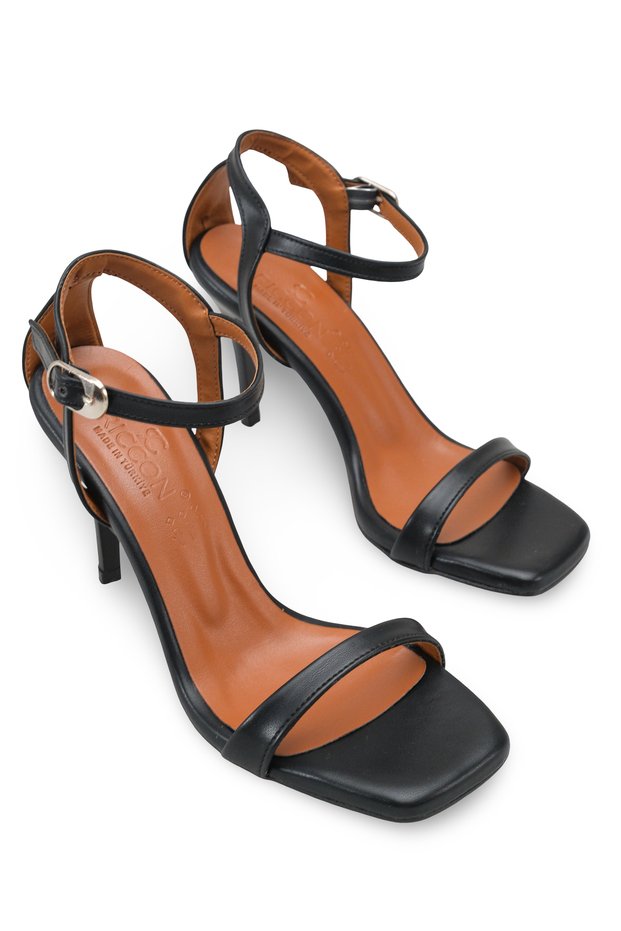 Nashira Sia Women's Heeled Shoes 0012714 Black Skin