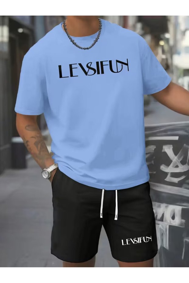 Men's Summer Shorts & T-Shirt Set – Comfortable and Modern