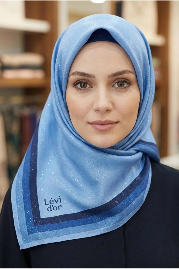 Amber Scarf-Indigo