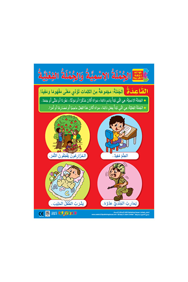 Nominal & Verbal Sentences - Wall Chart in Arabic