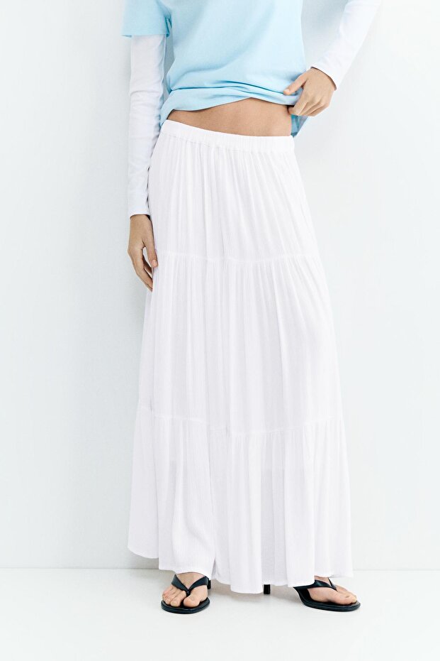 Panelli midi etek - 3