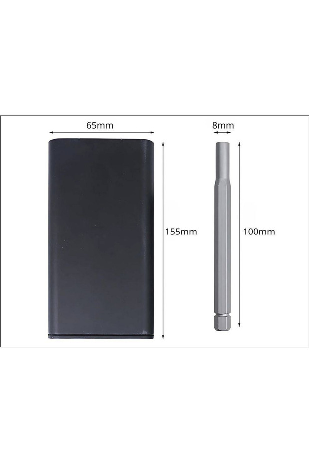 Precision screwdriver bit set with magnetic bits, 24 bits + box - 8