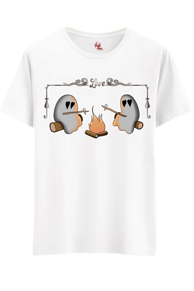 Love Fire Ghosts T-Shirt / Zero Sleeve Tank Top (Optional)