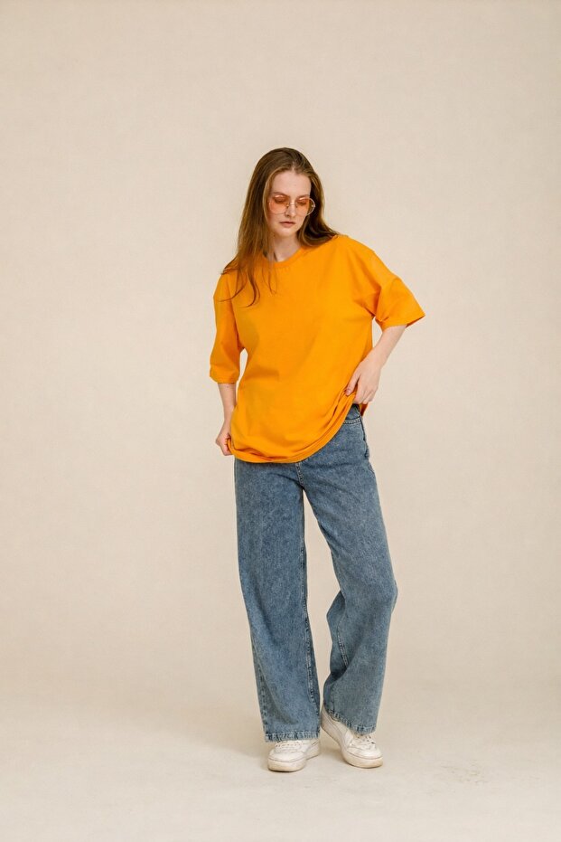 Дамска тениска Basic Regular Oversize - 4