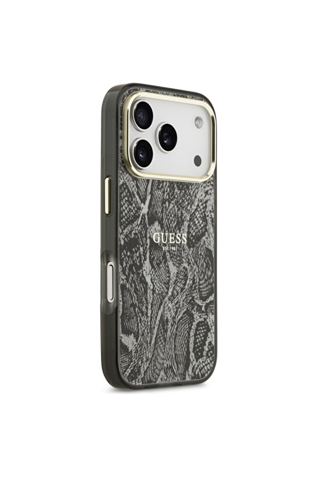 Carcasă pentru iPhone 17 Pro, model Python, MagSafe, neagră - 3