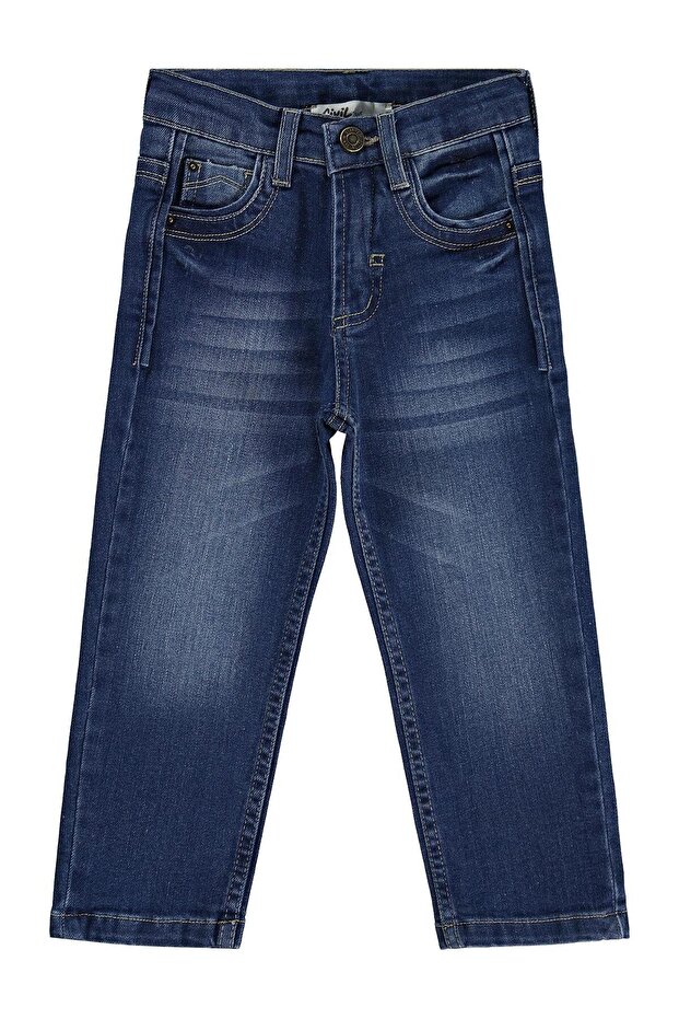 Basic Striped 2-5 Years Old Pants Jeans - Blue 5-6 Years Old