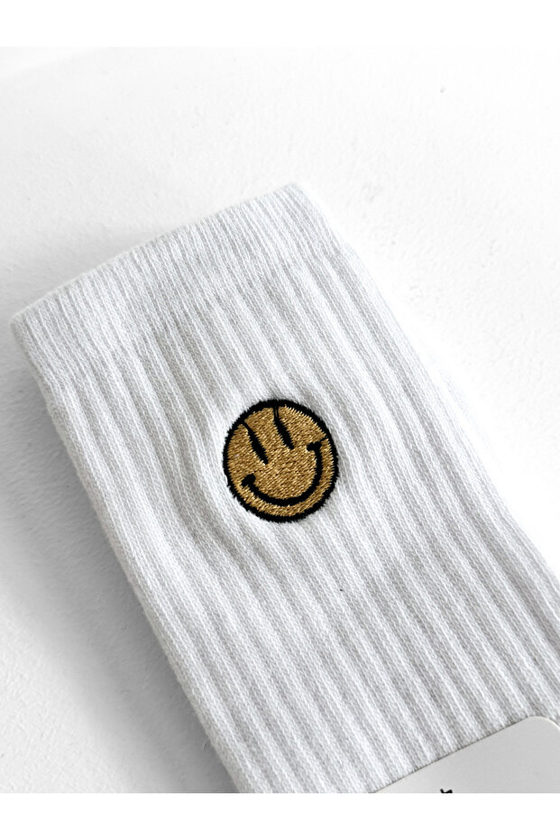 Бяла усмивка Бродирани чорапи - 2