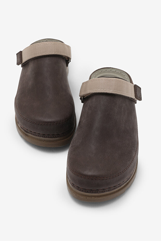 Women's Brown Comfortable Fit PU Sole Stripes Sandals
