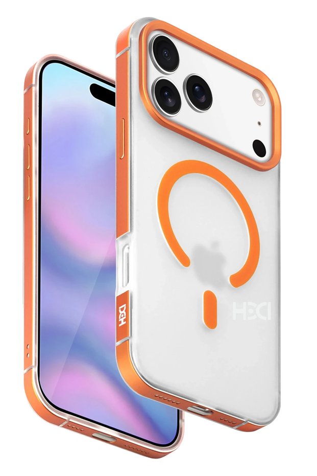 Hbc-394 Himalayas Magneticsafe Cover Compatible with iPhone 17 Pro Max - Orange