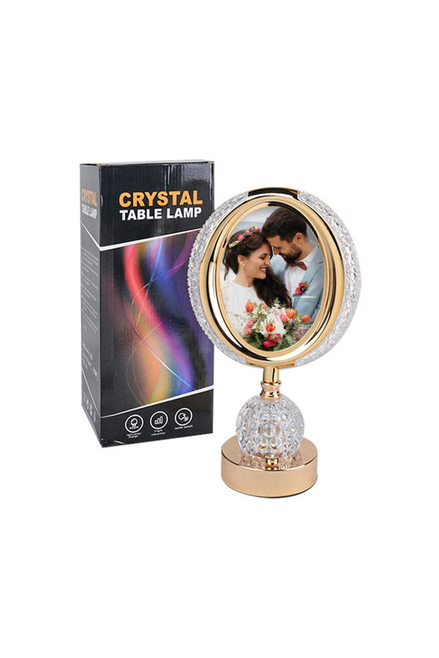 Photographed Crystal Led Table Lamp - 20X34Cm