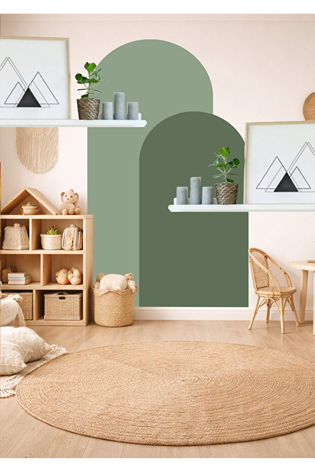 Бохем Овал 2-компонентен стенен стикер - 4