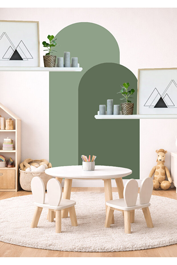 Бохем Овал 2-компонентен стенен стикер - 1