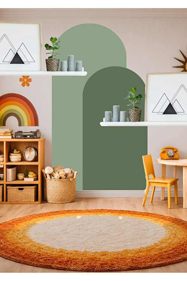 Бохем Овал 2-компонентен стенен стикер - 5