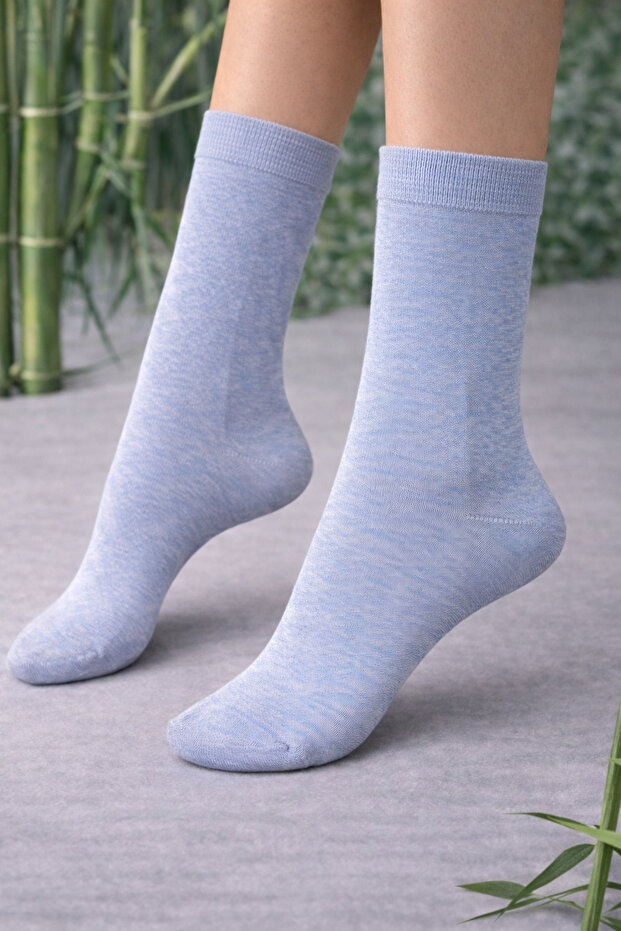 Renkli Bambu Üçlü Çorap - 3