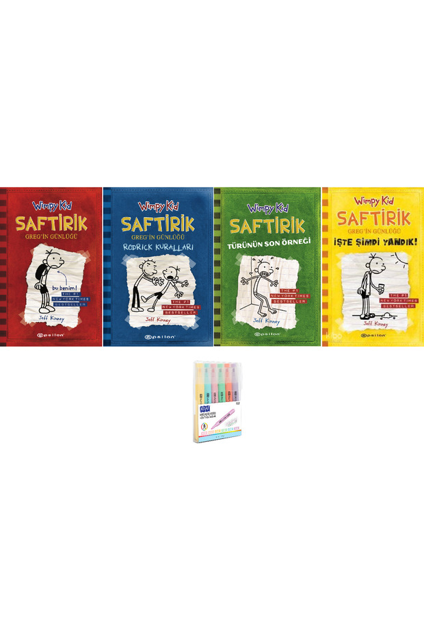 Saftirik Greg`in Günlüğü - Bu Benim + Rodrick Kuralları + Türünün Son + İşte Şimdi Pencil Set Hd