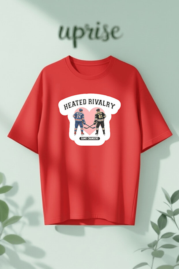 تي شيرت Heated Rivalry Hollander Rozanov 81 24 مطبوع قطن lu كبير الحجم
