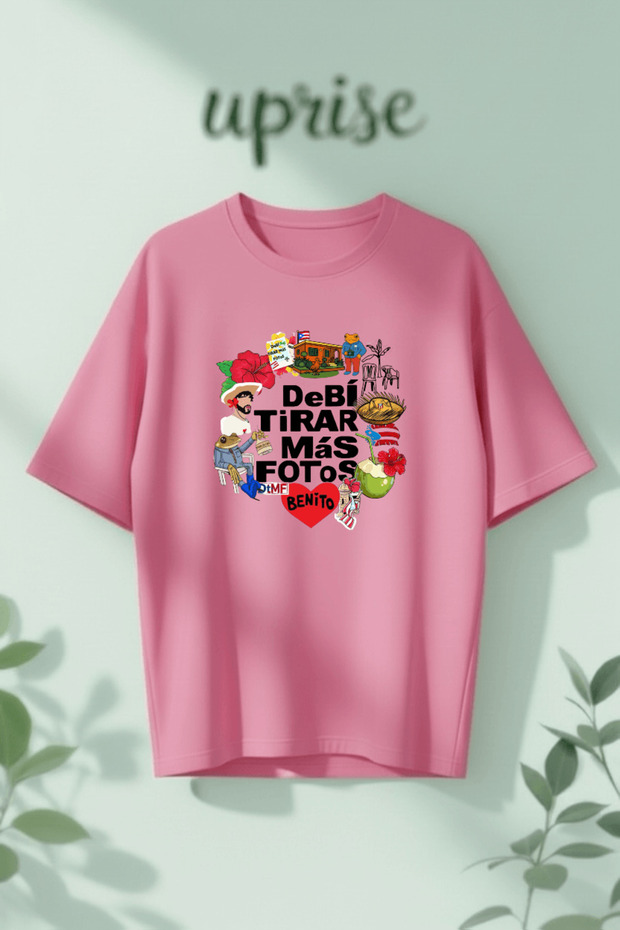 Bad Bunny Debi Tirar Mas Fotos Printed Cotton Lu Oversized T-Shirt