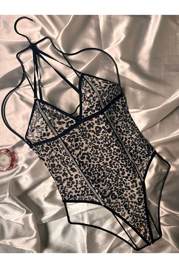 Shine Leopar Bodysuit - 1