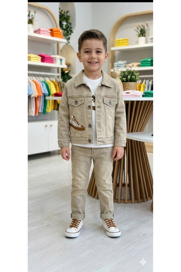 Eid 3-Piece Sulfur Denim Suit