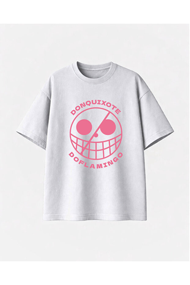 Doflamingo Front Printed White Tshirt - 1
