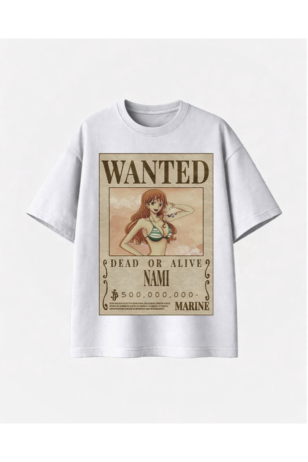 Wanted Name Printed White Tshirt - 1