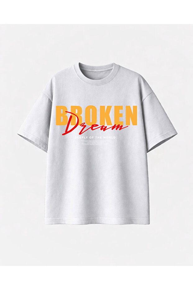 قميص أبيض مكسور مطبوع - 1