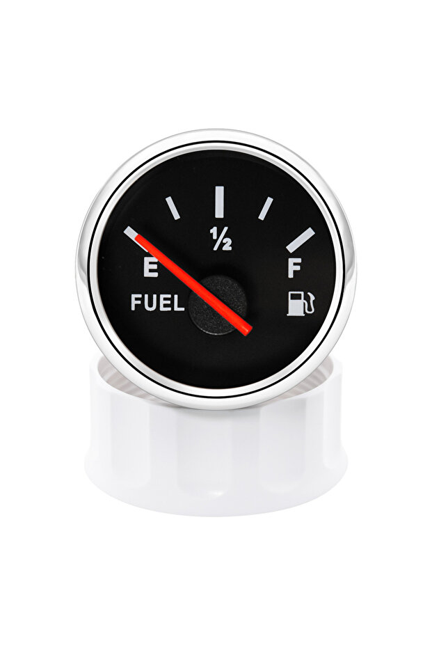 BS 52MM Fuel Level Gauge Red Backlight Pointer Oil Tank Meter Auto Marine Boat Car 12V 24V Used with