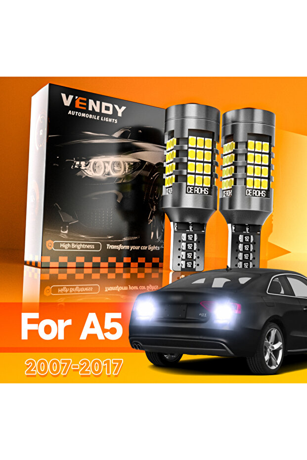 مصباحان LED للرجوع للخلف لسيارة أودي A5 موديلات 2007-2017 (2008، 2009، 2010، 2011، 2012، 2013)